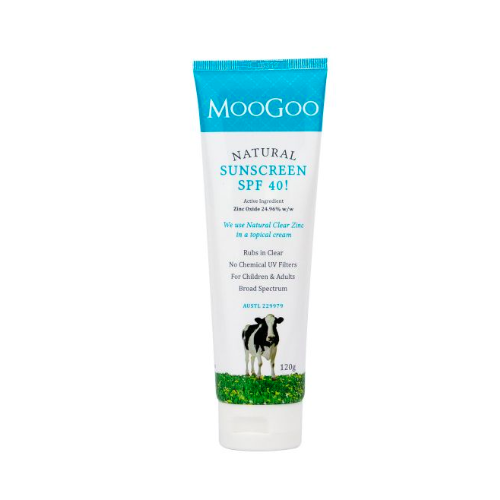 Natural Sunscreen SPF40 120gm by MooGoo Skin Care