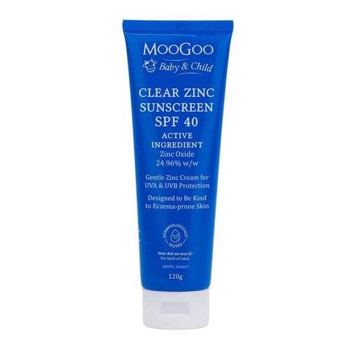 Moo Goo Baby & Child Clear Zinc Sunscreen SPF 40 120g