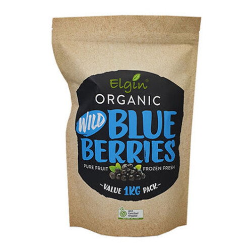 Organic Wild Blueberries 1kg by Elgin