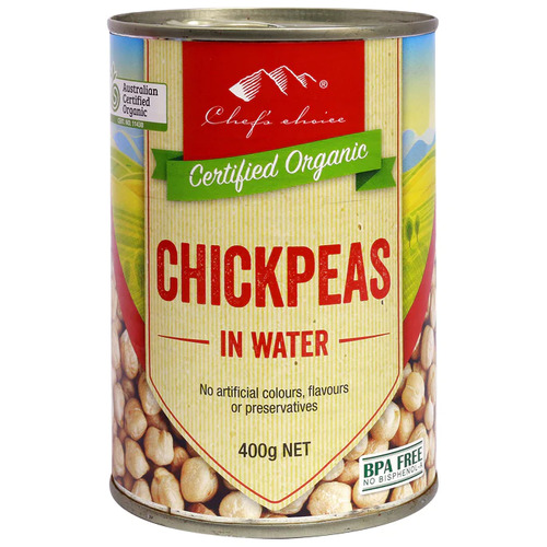 Chickpeas in Water Certified Organic (Can) 400g