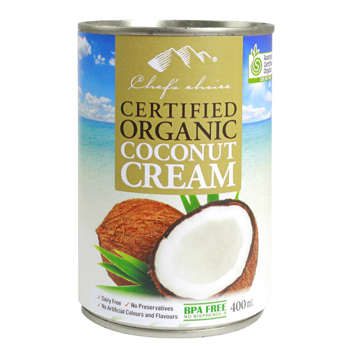 Organic Coconut Cream 400ml  by Chef's Choice