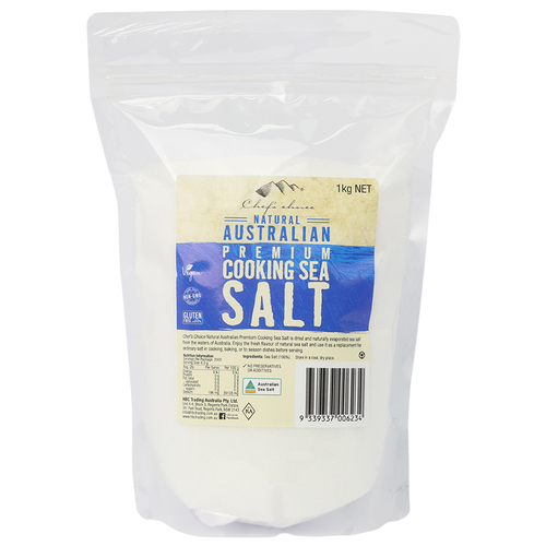 Australian Premium Cooking Sea Salt 1kg by Chef's Choice