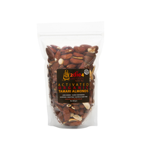 2die4 Live Foods Activated Organic Tamari Almonds 120g