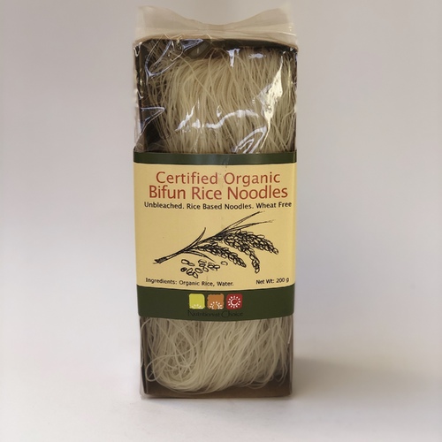 Organic Bifun Unbleached Rice Noodles (200g) by NUTRITIONIST CHOICE