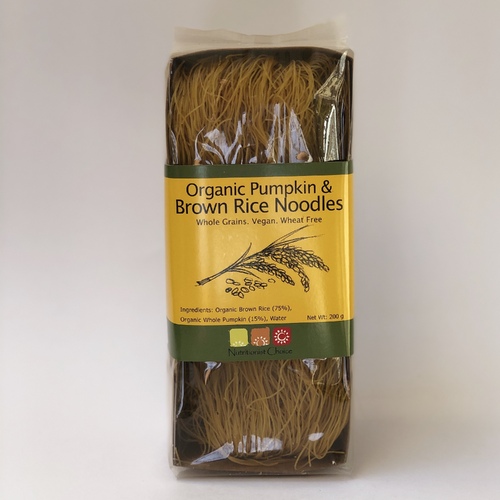 Pumpkin & Brown Rice Noodles 200g by Nutritionist Choice