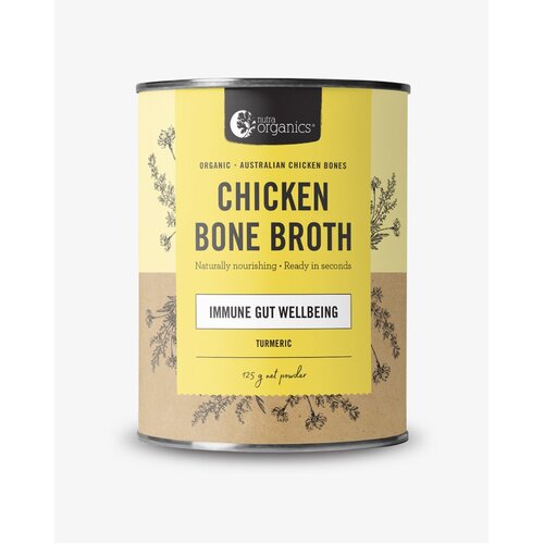 Chicken Bone Broth Turmeric125g by Nutra Organics