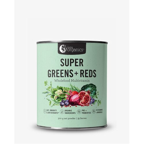 Greens + Reds Powder 300g by Nutra Organics