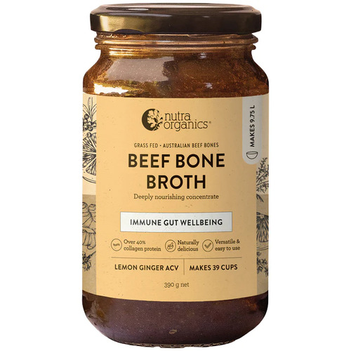 Beef Bone Broth Concentrate 390g Lemon ginger