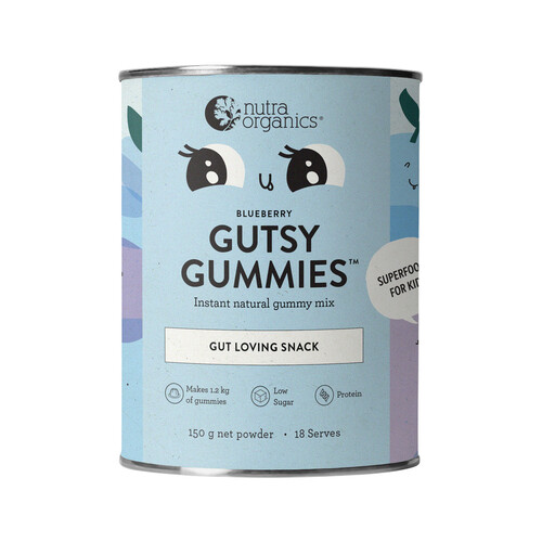 Gutsy Gummies Blueberry (150g) by Nutra Organics