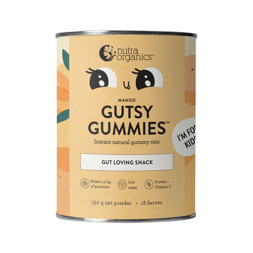 Gutsy Gummies Mango (150g) by Nutra Organics