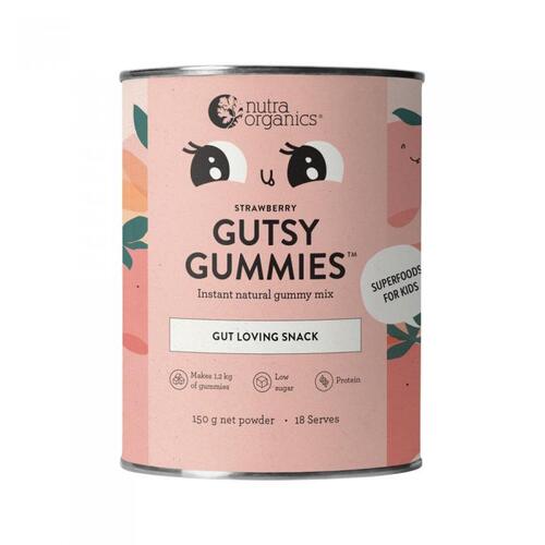Gutsy Gummies Strawberry150g by Nutra Organics