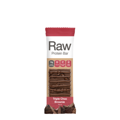 Raw Protein Bar Triple Choc Brownie 40g by AMAZONIA