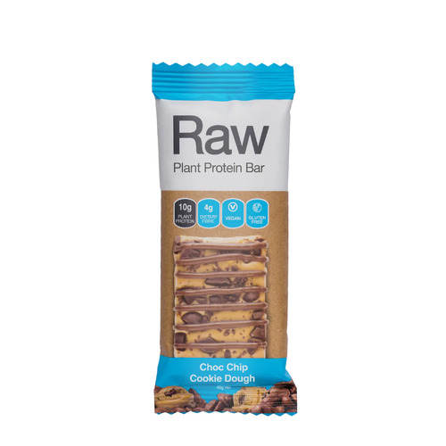 Raw Protein Bar Choc Chip Cookie Dough 40g by Amazonia
