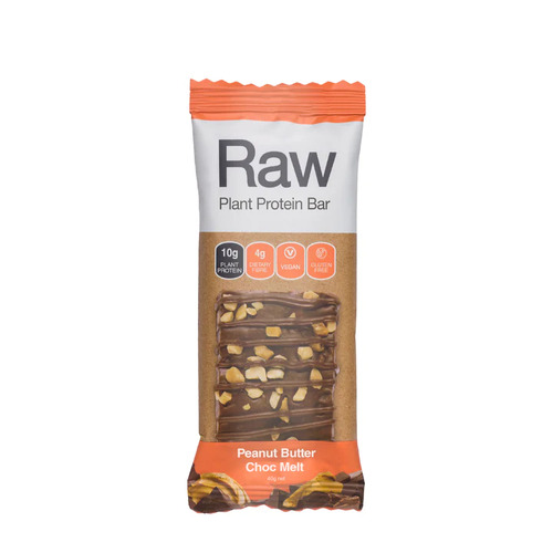 Raw Plant Protein Bars Peanut Butter Choc Melt 40g