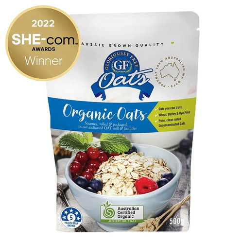 Gloriously Free Aussie Organic GF Oats (500g) by Gloriously Free Oats