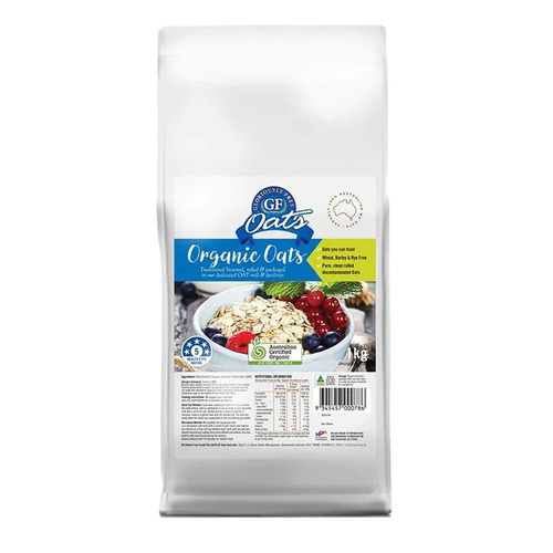 Aussie Organic GF Oats 1kg by Gloriously Free Oats