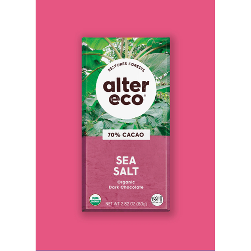 Organic Dark Chocolate - Sea Salt (80g) by Alter Eco