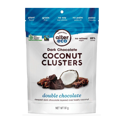 Dark Chocolate Coconut Clusters 91g