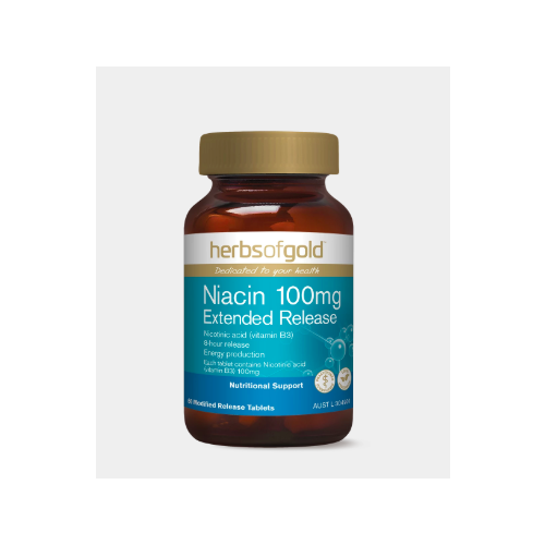 Niacin Extended Release 100mg by Herbs of Gold