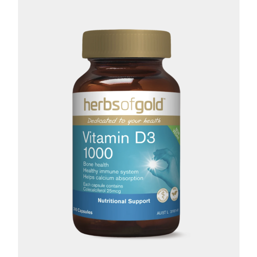 Vitamin D3 1000 120 Caps by Herbs of Gold