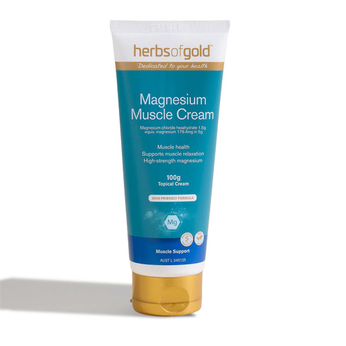 Magnesium Muscle Cream (100g) by Herbs of Gold
