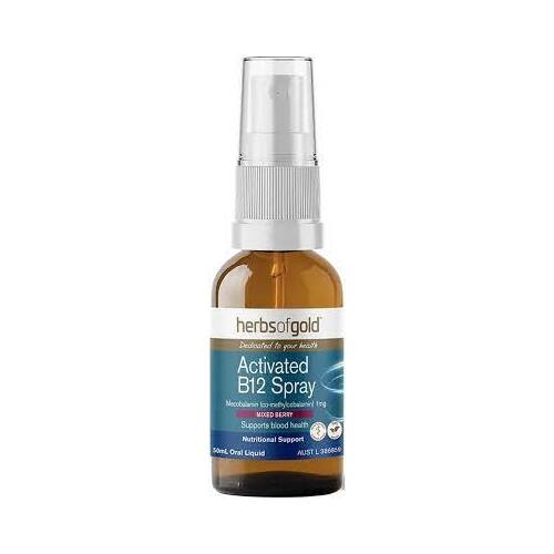 Herbs of Gold Activated B12 Spray 50ml by Herbs of Gold