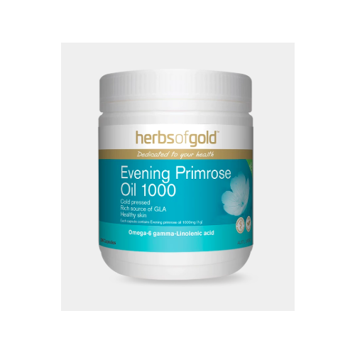 EVENING PRIMROSE 200 Caps by Herbs of Gold