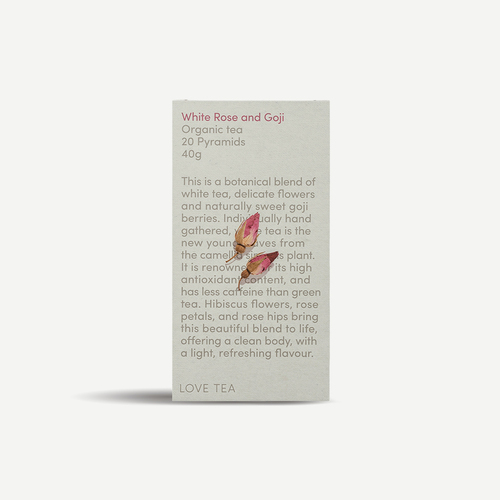 White Rose and GojiTea 40g by Love Tea