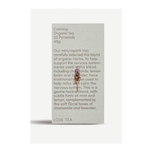 Calming Organic Tea 20 Bags  by Love Tea