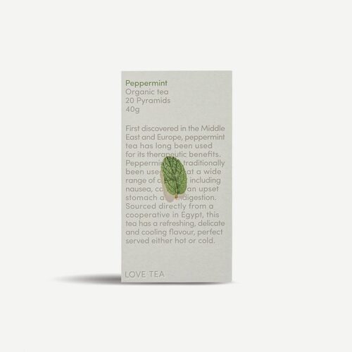 Peppermint Tea Pyramids 40g by Love Tea