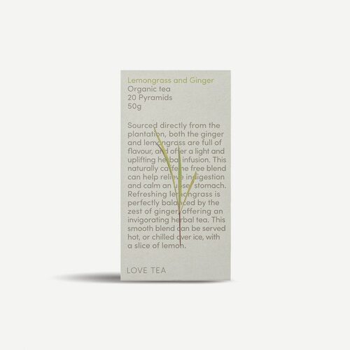 Love Tea Lemongrass and Ginger 50g