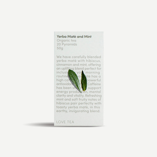 Love Tea Yerba Mate and Mint 20 Tea Bags by Love Tea