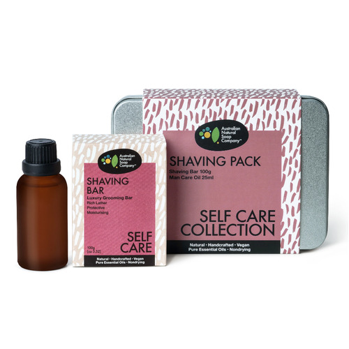 Shaving Pack - Shaving Bar & Oil  by The Australian Natural Soap Company