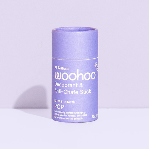 Deodorant & Anti-Chafe Stick Pop 60g by WOOHOO BODY
