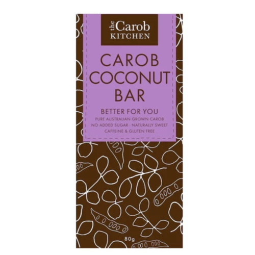Carob Coconut Bar -80g by The Carob Kitchen