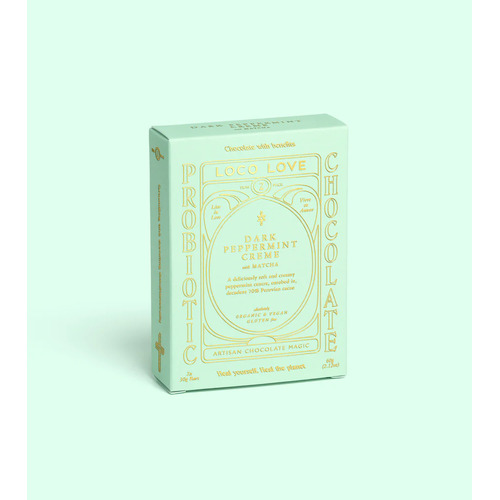 Black Dark Peppermint Creme Twin Pack 60g by Loco Love