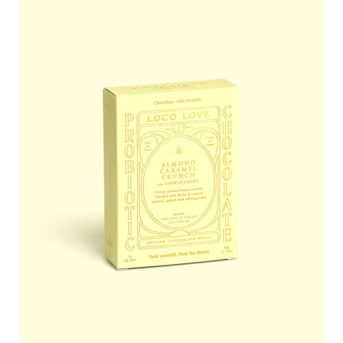 Almond Caramel Crunch Twin Pack 60g by Loco Love