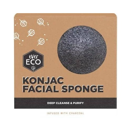 Ever Eco Konjac Charcoal Facial Sponge  by EVER ECO