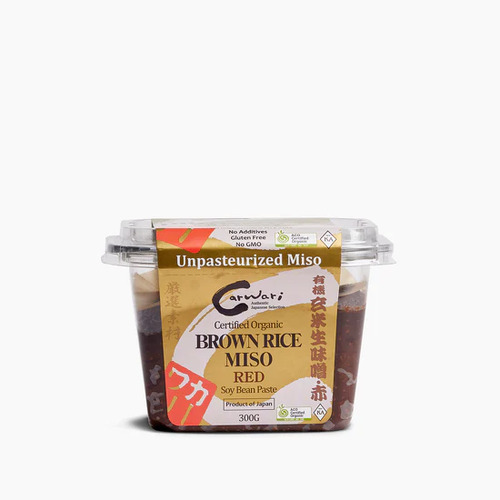 Organic Brown Rice Miso Paste 300g (Red) by Carwari