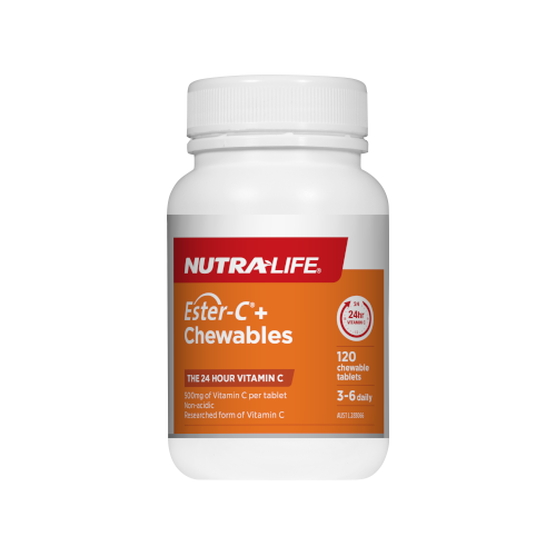  Ester C 500mg Chewable 120tab by NutraLife ®
