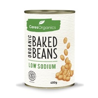 Organic Baked Beans, Low Sodium - 400G by Ceres Organics