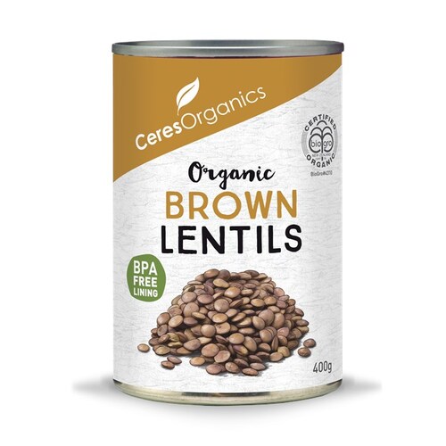Ceres Organic Brown Lentils (can) 400g