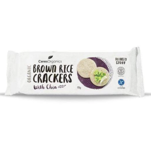 Brown Rice Crackers w/ Chia 115g