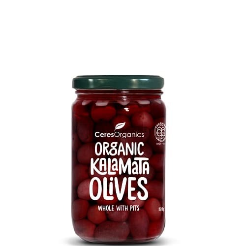 Organic Kalamata Olives, Whole with Pits (320g)