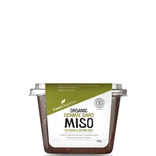 Brown Rice Unpasteurised White Miso (Genmai Shiro) 300g by Ceres Organics