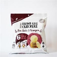 Brown Rice Crackers Sea Salt & Vinegar 6 pack