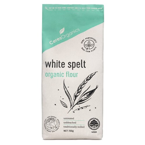 White Spelt Flour Organic (new compostable packaging) 700g