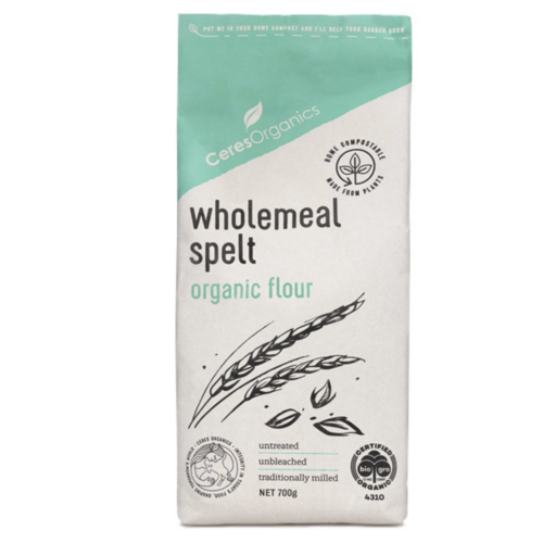 Wholemeal Spelt Organic Flour 700g by Ceres Organics