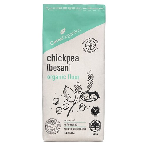 Chickpea Flour (Besan) - 500g by Ceres Organics