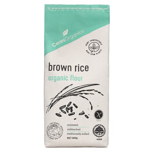 Brown Rice Flour Organic 800g by Ceres Organics